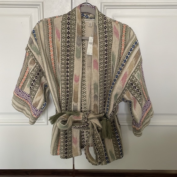 Poncho/belted cardigan - Picture 3 of 4